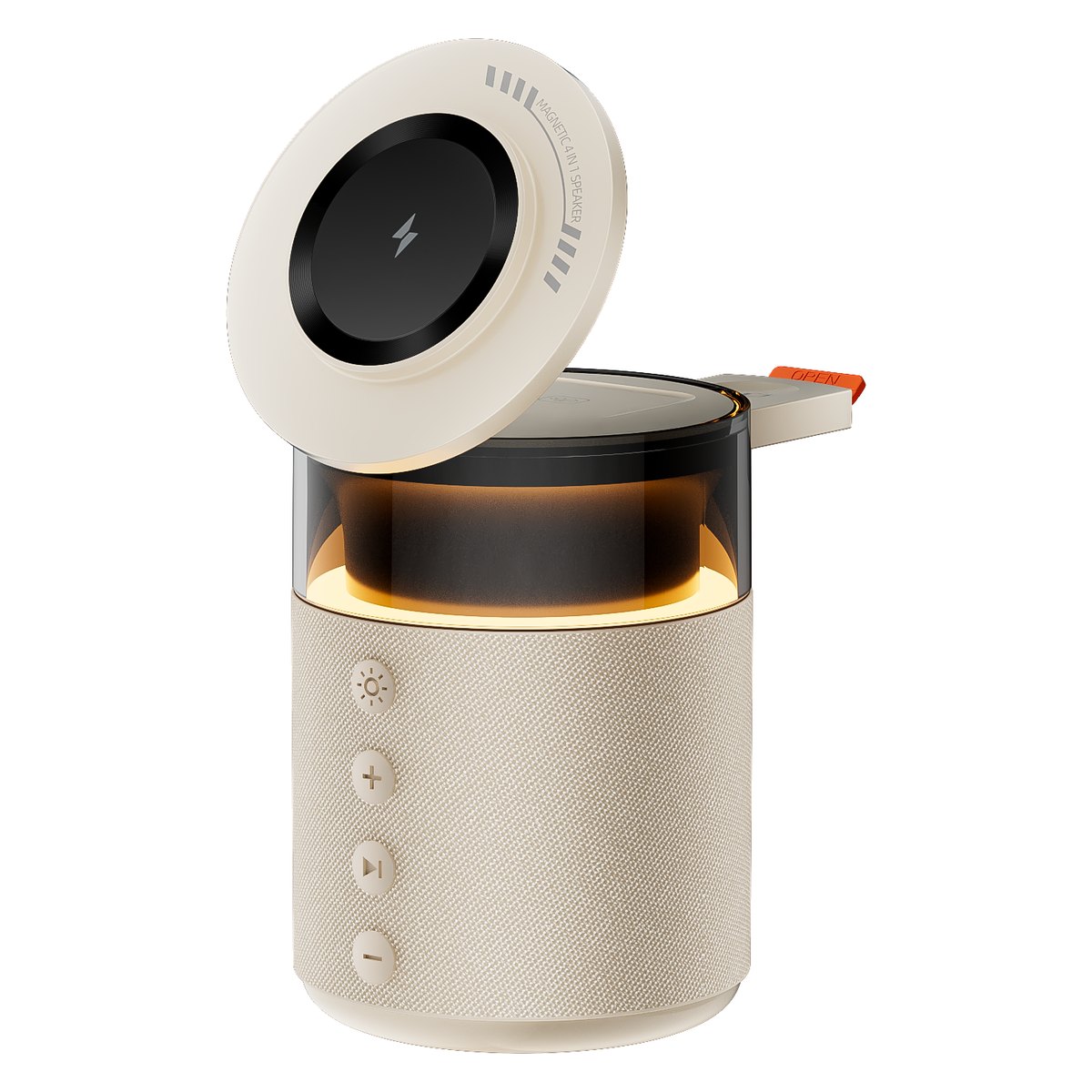 WCH-101 (HT-554) 3-in-1 Magnetic Charging Station & Bluetooth Speaker